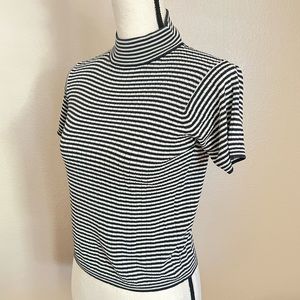 Vintage Short sleeve turtle neck top